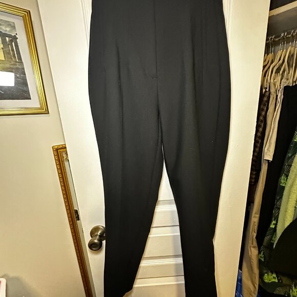 corset effect high waist slacks - ZARA US Small, black. - Picture 1 of 11